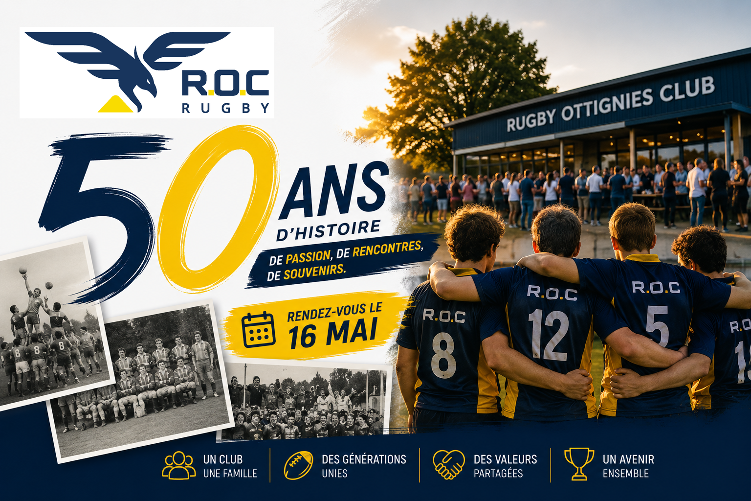 Les 50 ans du ROC : rendez-vous le 16 mai